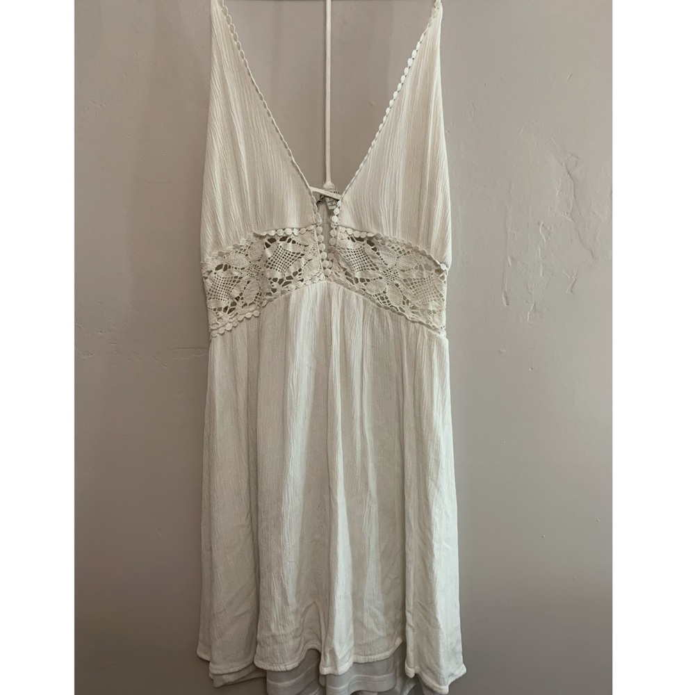 White Flowy Charlotte Russe Dress